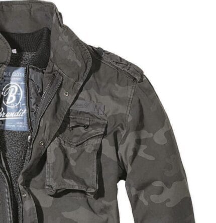 Parka militar Brandit M65 Giant, chaqueta polar con cremallera y combate del ejército de EE. UU., cálida para invierno - Knighthood Store