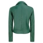 Damen Echtleder Bikerjacke Cross Zip Soft Slim Fit Brando Hellbraun Braun Schwarz Rot Gelb - Knighthood Store