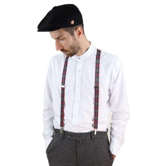 Bretelles de pantalon à rayures et carreaux vintage pour homme, style Gatsby Peaky Blinders des années 1920 - Knighthood Store