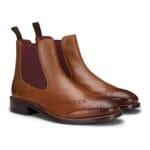 Bottes richelieu en cuir véritable pour homme, style classique, chic et formel, style Londonien - Knighthood Store