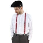 Bretelles de pantalon à rayures et carreaux vintage pour homme, style Gatsby Peaky Blinders des années 1920 - Knighthood Store