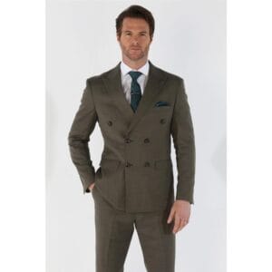 Abito da uomo 2 pezzi, doppiopetto, verde salvia, su misura, per matrimonio estivo - Knighthood Store