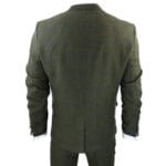 Men's 3 Piece Suit Wool Tweed Green Blue Brown Check 1920s Gatsby Formal Dress Suits - Knighthood Store