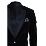 Mens Soft Velvet 1 Button Dinner Jacket Tuxedo Blazer Smart Casual Tailored Fit - Knighthood Store