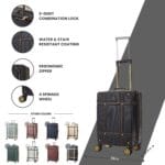 Luggage Suitcase Travel Bag Carry On Hand Cabin Check in Hard-Shell 4 Spinner Wheels Trolley Set | Vintage - Image 11