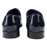Mocassins pour homme, doublés en cuir, à enfiler, en velours, chaussures habillées, noires, bleues et rouges - Knighthood Store