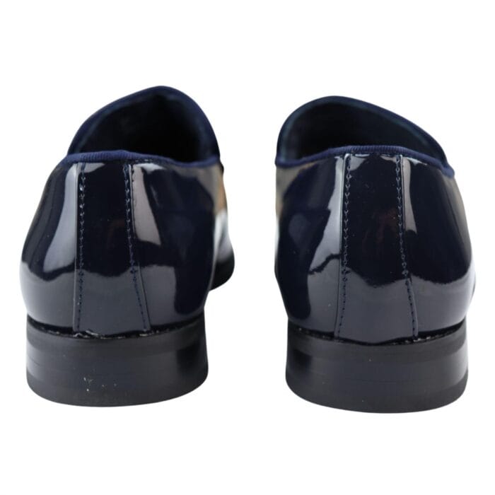 Herren Mokassin Halbschuhe Ledergefüttert Slipper Samt Elegant Formeller Schuh Schwarz Blau Rot - Knighthood Store