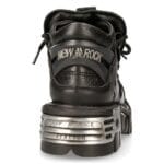 New Rock Women's 110-S1 Bootie Metal Spikes Goth Punk Laced - Knighthood Store