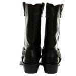 Unisex Real Leather Hi Biker Boots Rock Punk Grinders Buckle Cowboy Riding - Knighthood Store