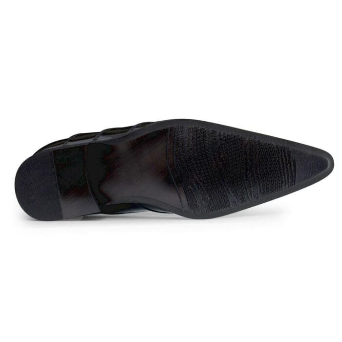 Zapatos de punta de metal para hombre, de ante, charol, con cordones, estilo vaquero, baile italiano - Knighthood Store