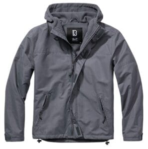 Brandit 3167 Windbreaker mit Reißverschluss und Kapuze, Militär-Armyjacke, Camo - Knighthood Store
