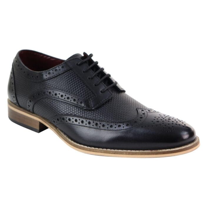 Zapatos brogue de cuero para hombre, Oxford, con cordones, estilo Gatsby, años 20, marrón, negro, Peaky Blinders - Knighthood Store