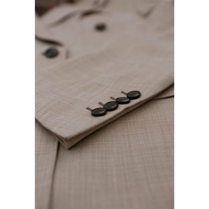 Abito da uomo 3 pezzi beige su misura per matrimonio estivo - Knighthood Store