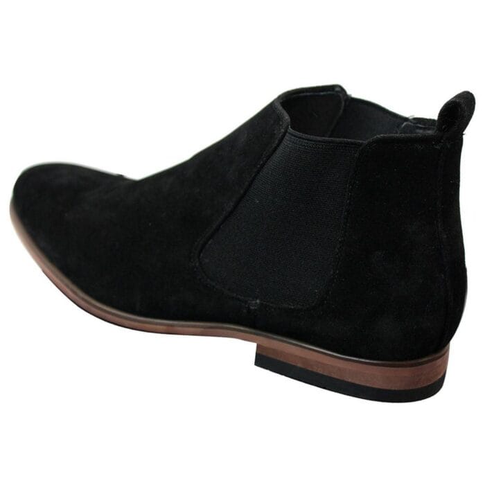 Herren-Stiefeletten zum Hineinschlüpfen aus italienischem Wildleder, elegant, lässig, Desert Chelsea, Händler - Knighthood Store
