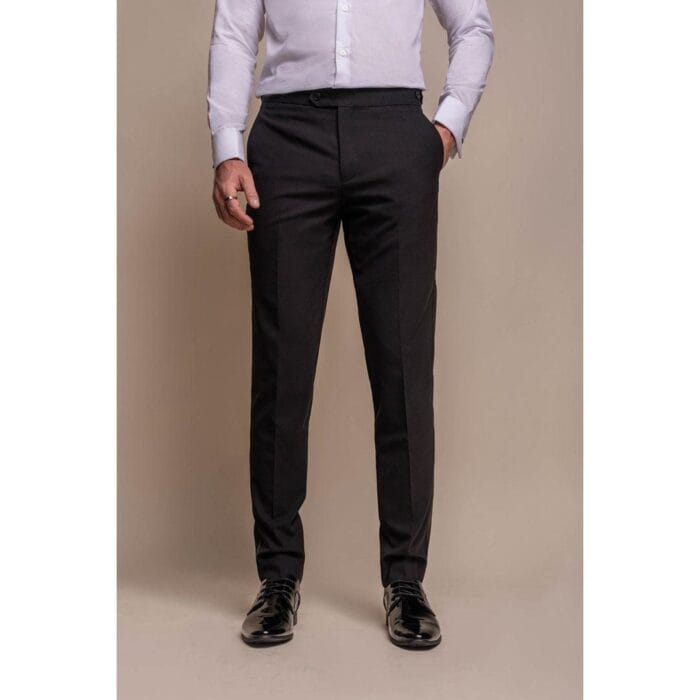Smoking da uomo nero, 2 pezzi, con collo a scialle - Knighthood Store