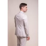 Mens Cream 3 Piece Suit Lightweight Tailored Fit - Knighthood Store