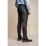 Abito classico da uomo grigio scuro 3 pezzi, vestibilità su misura - Knighthood Store