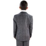 Boys 3 Piece Suit Grey Tweed Check Blinders Vintage Kids Classic 1920s - Knighthood Store