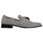 Mocassini da uomo in pelle scamosciata, scarpe da guida slip-on con nappe, eleganti e casual - Knighthood Store