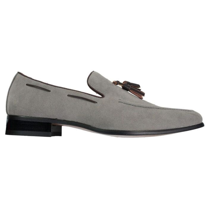 Mocassini da uomo in pelle scamosciata, scarpe da guida slip-on con nappe, eleganti e casual - Knighthood Store