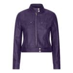 Damen-Motorrad-Bikerjacke aus Leder - Knighthood Store