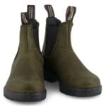 Botas Chelsea Blundstone 2052 de piel verde oliva y caqui, clásicas, sin cordones - Knighthood Store