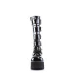 Stivali al ginocchio Demonia TRASHVILLE 518 unisex Goth Punk Rock Nero Vernice Platform - Knighthood Store