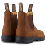 Bottines Chelsea Blundstone 562 Crazy Horse en cuir marron et nubuck beige classiques - Knighthood Store
