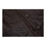 Ladies Women Real Leather Mid Length Blazer Style Retro Jacket - Knighthood Store