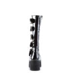 Stivali al ginocchio Demonia TRASHVILLE 518 unisex Goth Punk Rock Nero Vernice Platform - Knighthood Store
