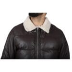 Men's Puffer Quilted Aviator Bomber Flying Fleece Lining Jacket - Knighthood Store