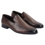 Mocassini slip-on da uomo, scarpe eleganti, nere e marroni - Knighthood Store