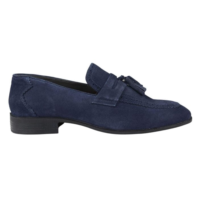 Herren Slipper zum Hineinschlüpfen, echtes Wildleder, Quaste, elegant, lässig, fürs Autofahren, klassisch – Knighthood Store