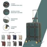Luggage Suitcase Travel Bag Carry On Hand Cabin Check in Hard-Shell 4 Spinner Wheels Trolley Set | Vintage - Image 65