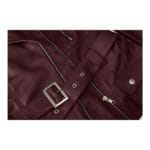 Trench mi-long en cuir véritable pour femme, couleur beige, noir, bleu sarcelle, vert - Knighthood Store