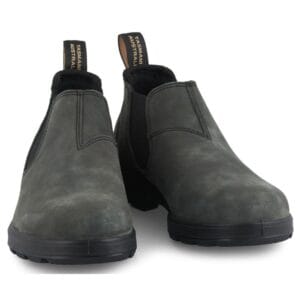 Blundstone 2035 Rustic Black - Stivali bassi in pelle stile retrò vintage slip-on - Knighthood Store