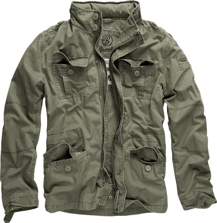 Brandit Vintage Mens Military M65 Short Army Combat Light Field Jacket Parka - Knighthood Store