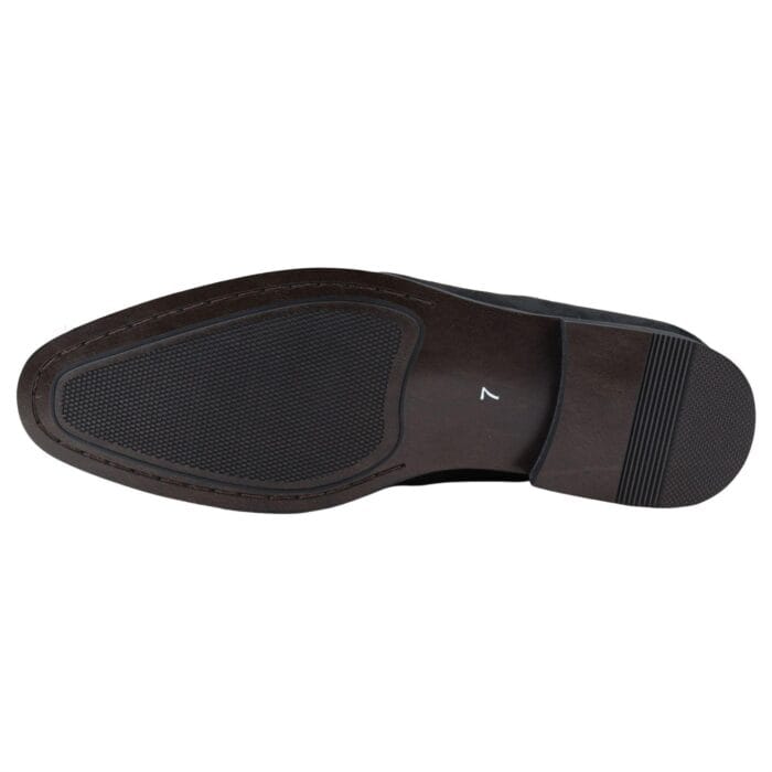 Mocassini da uomo, scarpe eleganti eleganti in pelle scamosciata, foderate, senza lacci, nere e marroni - Knighthood Store