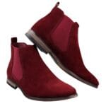 Stivaletti da uomo in pelle scamosciata italiana slip-on eleganti e casual, modello Desert Chelsea - Knighthood Store