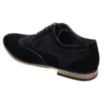 Mens Suede Leather Brogues Smart Casual Red Brown Navy Black Laced Shoes Retro - Knighthood Store