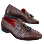 Mocassini da uomo classici vintage con nappe in pelle PU, eleganti e casual - Knighthood Store