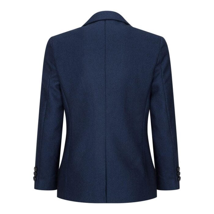 Traje de tweed azul marino de tres piezas para niño, estilo ojo de pájaro, elegante, formal, para boda, clásico, años 20 - Knighthood Store