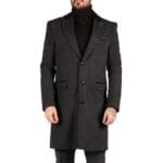 Giacca da uomo lunga 3/4 in tweed a spina di pesce, vestibilità Peaky Blinders - Knighthood Store
