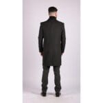 Giacca da uomo lunga 3/4 in tweed a spina di pesce, vestibilità Peaky Blinders - Knighthood Store