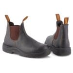 Bottines Chelsea Blundstone 192 en cuir marron à bout en acier - Knighthood Store