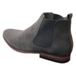 Stivaletti da uomo in pelle scamosciata italiana slip-on eleganti e casual, modello Desert Chelsea - Knighthood Store