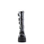 Botas de cuña hasta la rodilla Demonia TRASHVILLE 518, unisex, estilo gótico, punk, EMO, plataforma - Knighthood Store