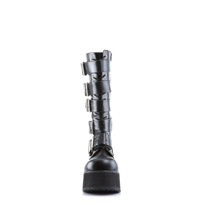Stivali con zeppa alti fino al ginocchio Demonia TRASHVILLE 518 Stivali unisex Goth Punk EMO Platform - Knighthood Store