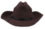 Chapeau de cowboy pour homme 100% en feutre de laine à large bord - Knighthood Store