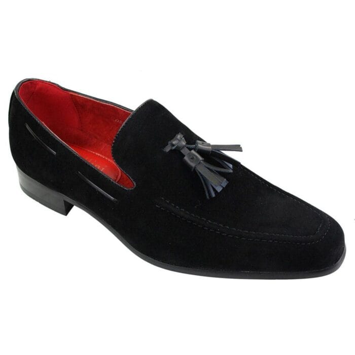 Mocassini da uomo in pelle scamosciata, scarpe da guida slip-on con nappe, eleganti e casual - Knighthood Store
